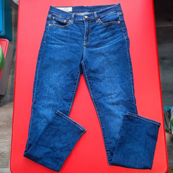 GAP jeans classic straight mid-rise blue women's size 29x30 - Picture 1 of 9